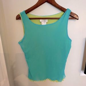 Vintage neon color top